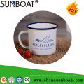 Portable Outdoor Camping Mug Porcelain Enamel Carbon Steel Mug